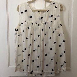 LOFT polka dot blouse